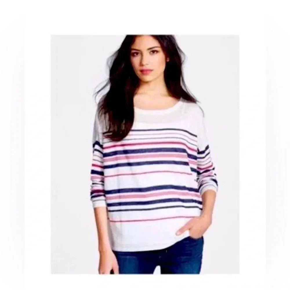 Joie 100% Linen Sweater Size XS- striped